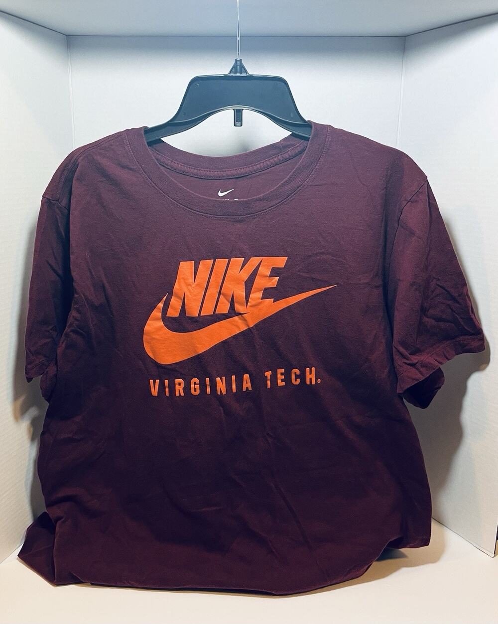 Nike Maroon Virginia Tech Hokies Logo Shirt Men’s XL